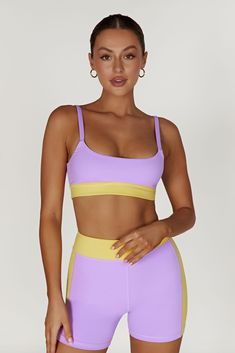 Race you to the top. Our BECCA Two Tone Cropped Sports Bra is designed with a cropped length, fully-lined, bodycon fit, wide straps and the option to remove the bust cups, making it a perfect choice for high impact sports or simply supportive for lounging. We’ve also incorporated our silicone MESHKI logo detailing throughout and our ultra soft FLEXI Butter fabrication for a supportive fit. Everyone at HQ is pairing this with our Alexandra Oversized Button Up Shirt and Taleah Two Tone Shorts to c Wedding Guest Accessories, Cocktail Dress Prom, Beige Dresses, Basic Dress, Perfect Harmony, Crepe Dress, Brides And Bridesmaids, Orange Dress, Swimwear Collection