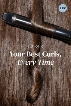 Meet Your Best Curls, Every Time with the BioIonic Long Barrel Curling Iron. Long Barrel Curling Iron, Good Curling Irons, Barrel Curling Iron, Back Of Head, Barrel Curls, Water Molecule, Long Lasting Curls, Curling Iron, Hair Tools