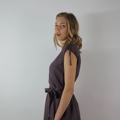 "Spring dress. Write the selected color in the message Handmade wrap dress with belt and 2 pockets , perfect for casual wear and suitable for any occasion in any season Details: - 100% natural linen produced in Europe ; - medium weight (180 gram per square meter); - color: dark taupe, could be any from our colors catalog (color samples at the photo); Made to order, approximately a few days, If you have any questions please message me and I will be glad to answer. Size guide : Size XS Bust: fits Casual Wrap Dress, Wrap Dress Casual, Linen Casual Dress, Summer Wrap Dress, Women Casual Dress, Linen Summer Dress, Linen Dress Summer, Linen Wrap Dress, Summer Dress Women