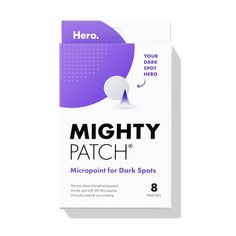 Blemishes like to leave their mark. Brighten up with the new and improved Micropoint for Dark Spots. Now, 395 dissolving Micropoints work to fade the look of dark spots. Plus, we’ve added 2 extra patches to every box. Gone are the days of waiting weeks for post-blemish marks to fade. Tranexamic Acid, Niacinamide, Vitamin C + Licorice Root work together to visibly brighten skin while providing post-blemish moisture. Pro-tip: Tag in Rescue Balm in between patches to help soothe and replenish skin. Mighty Patch, Acne Patch, Post Acne Marks, Tranexamic Acid, Fade Dark Spots, Acne Marks, Remove Acne, Licorice Root, Tooth Decay