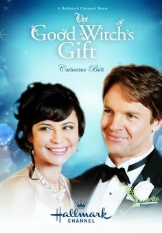 the good witch's gift on blu with an image of a man and woman