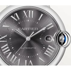 Cartier BALLON BLEU DE WATCH - WSBB0060 Watches Classic Gray Watch For Formal Occasions, Timeless Gray Watch For Formal Occasions, Classic Gray Watches With Subdials, Gray Formal Watch With Round Dial, Formal Gray Watch With Round Dial, Cartier Ballon Bleu, Cartier Watch, Store Hours, Mechanical Movement