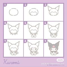 How to Draw Kuromi from My Melody and Hello Kitty Easy Step by Step ...