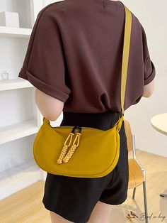 BirdinBag - Stylish Multi-purpose Shoulder & Crossbody Bag Details Pictures, Word Wrap, Saddle Bag, Bag Bag, Green Bag, Saddle Bags, Crossbody Bags, Crossbody Bag, Bag Lady