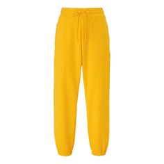 Onitsuka Tiger Graphic Joggers Sweatpants 'Yellow' 2183B278-750 Yellow Bottoms With Pockets For Loungewear, Yellow Pants With Elastic Waistband For Loungewear, Yellow Loungewear Bottoms With Pockets, Yellow Elastic Waistband Pants For Loungewear, Yellow Athleisure Bottoms With Pockets, Yellow Pants With Elastic Waistband, Yellow Straight Pants With Elastic Waistband, Relaxed Fit Yellow Pants With Pockets, Yellow Relaxed Fit Pants With Pockets