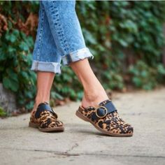 New Sofft Billie Clogs Real Cow Dyed Fur Animal Print Size 7.5 1.5 Heel Retail: $120 Inventory: B.07 Casual Brown Clogs For Walking, Casual Fall Clogs With Rubber Sole, Casual Fall Clogs With Buckle Closure, Fall Slip-on Clogs With Cushioned Footbed, Cushioned Slip-on Clogs For Fall, Slip-on Clogs With Cushioned Footbed For Fall, Casual Medium Width Round Toe Clogs, Casual Medium Width Clogs With Round Toe, Casual Fall Clogs With Leather Footbed