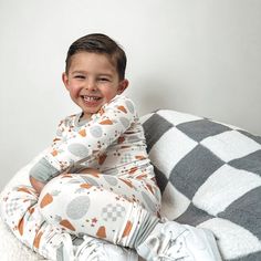 These DBLC pajamas made from the softest and most breathable seasonal bamboo viscose material, your babe won't want to take this off! Designed for all the love and extra snuggles! Sleep and play with zero irritation with our tag-less DreamyZzz! Extra length for comfort you can grow into! All dreamyZzz items are snug fit to meet CPSC compliance Runs true to size. Please refer to size chart for detailed measurements. Material: 95% Bamboo from viscose; 5% spandex Machine wash cold Big Little, Dream Big, Snug Fit, Pajamas, Size Chart, Sleep, Spandex