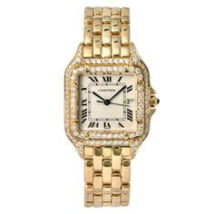 Model/Collection Name: Panthere&#44 Anders Dragon Age, Cartier Gold, Diamond Watches Women, Watch Diamond, Cartier Panthere, Cartier Watch, Classy Jewelry, Jewelry Lookbook, Stacked Jewelry