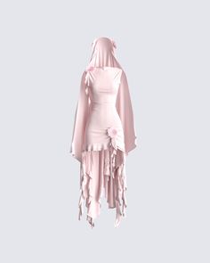 Babe, you are the moment... and this fit is your perfect match 😏 Take control of any room you walk into while wearing this pink ruffle rosette dress, paired with a pink floral veil 💖 Modern Dans, Rosette Dress, Preformance Outfits, Pink Ruffle, Fairy Dress, Fancy Outfits, Performance Outfit, Stage Outfits, Kpop Outfits