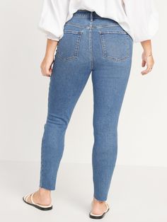 Rockstar Super Skinny jeans have a legendary fit that never quits.  Forget diamonds -- these are a girl's best friend.  Contoured mid-rise waistband, with button closure and built-in belt loops.  Zip fly.  Riveted scoop pockets and coin pocket at fro