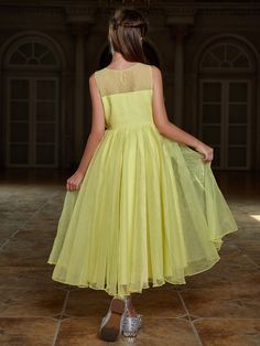 Product Code: ALD0012 Embellishment: Mesh Fabric: 95% Polyester ,5%Polyester Back Style: Zipper Up Fully Lined: Yes Available Color: Yellow Stretch: Moderate Sleeveless Organza Dress For Dress-up, Sleeveless Organza Party Dress, Embellished Sleeveless Dress For Dress-up, Festive Sleeveless Organza Dress, Sleeveless Gown For Party Season, Sleeveless Organza Dress For Festive Occasion, Sleeveless Organza Prom Dress, Green Sleeveless Dress For Dress-up Occasions, Sleeveless Organza Dress For Party Season