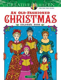 an old fashioned christmas coloring book