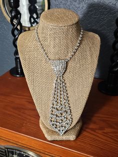 Vintage extra sparkly rhinestone  tie style necklace/choker. Adjustable. Old Hollywood glam! Tie Necklace, Old Hollywood Glam, Tie Styles, Hollywood Glam, Necklace Choker, Crystal Necklaces, Style Necklace, Vintage Rhinestone, Old Hollywood