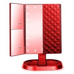 [Promotion] The deweisn Trifold Lighted Vanity Makeup Mirror is a highly functional and versatile piece of furniture that adds convenience and style to any beauty routine. With 21 bright LED lights, it provides ample lighting for flawless makeup application. The 1x, 2x, and 3x magnification options allow for detailed grooming and precision. The touch screen dimming feature lets you adjust the brightness according to your needs. Additionally, the mirror comes with two power supply options, making it perfect #makeupvanitywithlights Lighted Vanity, Vanity Makeup, Flawless Makeup, Makeup Application, Makeup Mirror, Beauty Routine