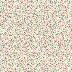 a white background with small colorful flowers on the bottom right corner and red, blue, green, yellow, pink, and purple dots in the middle