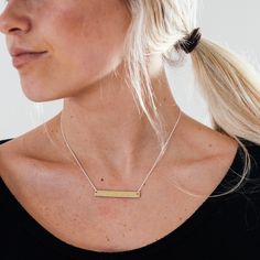 Brass Bar and Sterling Silver Layering Necklace Eco Hair, Golden Family, Brass Bar, Ceramic Fiber, Layered Necklaces Silver, Hair Shop, Hair Fragrance, It Is Well, Layering Necklace