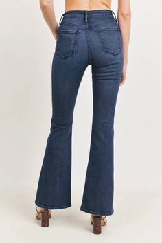 Description These wide leg, high-rise jeans are dark wash and feature a raw hemline. Style with heels, boots, flats or sandals...the possibilities are endless. All About the Fit Fabric Feel (light) 1 2 3 4 (heavy) Fit (slimfit) 1 2 3 4 (loosefit) Fabric Details: Made in the USA Wide Leg Rise 11" | Inseam 32" Mid-rise Medium Wash Flares For Fall, Fall High-rise Denim Flare Jeans, High Rise Denim Flare Jeans For Fall, Mid-rise Denim Blue Flares For Fall, Fall High Rise Denim Flare Jeans, Fall Dark Wash Straight Leg Flares, Mid-rise Flare Jeans For Fall, High Rise Denim Flares For Fall, Mid-rise Denim Flare Jeans For Fall