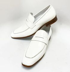 Style: 2240-12P-White – C&E Fashions White Dress Shoes Men, Cordovan Shoes, White Dress Shoes, Shoe Horn, Shoe Tree, Horse Hair, Penny Loafers, Suede Shoes, New Shoes