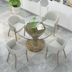 Our Round Glass Table Top, the perfect addition to any home or office. Crafted with premium tempered glass, this durable table top will last for years to come. The sleek Ogee Edge Polish adds an elegant touch, creating a refined look. With its versatile size and thickness, it fits a variety of table bases, providing ample space for dining, working, or displaying decor. Available in different sizes, you can find the perfect fit for your furniture. Upgrade your table today and elevate your space w Round Glass Dining Room Table, Gold Round Dining Table, Glass Dining Table Decor, Center Piece For Dining Table, Round Glass Top Dining Table, Round Glass Table Top, Top Kitchen Table, Clear Glass Table, Round Glass Table