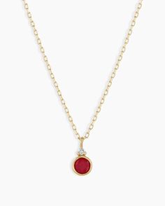 Ruby Birthstone Necklace – gorjana