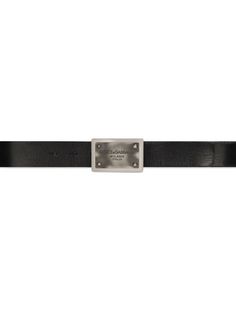 Dolce & Gabbana logo-buckle Leather Belt - Farfetch Leather Belts Men, Belt Black, Logo Tag, Dolce And Gabbana Man, Colored Leather, Leather Logo, Leather Belts, Black Belt, Mens Belts