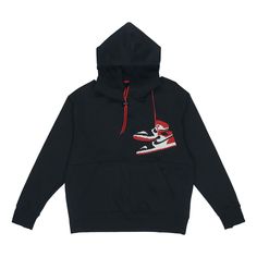 Air Jordan Jumpman Holiday Casual Sports Fleece Lined Black CT3458-010 (Men's) Streetwear Moisture-wicking Hoodie, Functional Moisture-wicking Hoodie For Streetwear, Functional Crew Neck Hoodie For Streetwear, Black Moisture-wicking Track Jacket For Streetwear, Functional Sports Sweatshirt For Winter, Winter Sports Functional Sweatshirt, Functional Streetwear Sweatshirt With Ribbed Cuffs, Functional Winter Sports Sweatshirt, Functional Sweatshirt For Streetwear With Ribbed Cuffs