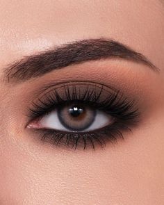 Smokey Eye Makeup For Prom, Light Smokey Eye Makeup Brown Eyes, Smoky Makeup Ideas, Dark Eyeshadow Looks For Brown Eyes, Dark Brown Makeup Looks, Dark Eye Makeup Looks, Dark Brown Smokey Eye, Smokey Brown Eye Makeup, Natural Smoky Eyeshadow