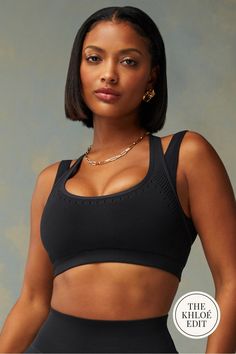 Sculptknit Contour Low-Impact Sports Bra Fabletics black female Activewear >> Womens >> Sports Bras >> Low Impact SculptKnit regular Training Breathable/Chafe-Resistant/Moisture-Wicking Black Compressive Seamless Activewear, Black Seamless Activewear With Athletic Fit, Black Seamless Sports Bra For Running, Black Seamless Functional Activewear, Casual Black Compression Sports Bra, Casual Black Seamless Sports Bra, Black Sports Bra With Seamless Design And Medium Support, Functional Black Sports Bra With Seamless Design, Black Seamless Athleisure Sports Bra