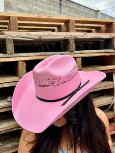 Embrace your inner cowgirl with the Chelsea Cowgirl Hat - crafted from straw with a classic cattleman crown and simple black band. Stand out like nobody else with one of these vibrant colors. Straw Cowboy Hat | Western | cowgirl | cowboy | cowboy hats | cowgirl hats | straw hats | western | Spring Pink Country Style Hat For Ranch, Pink Curved Brim Hat For Ranch, Country Style Pink Hat For Ranch, Pink Country-style Hat For Ranch, Pink Western Hat For Ranch, Pink Short Brim Straw Hat For Rodeo, Pink Western Straw Hat For Rodeo, Pink Western Sun Hat For Rodeo, Pink Western Style Sun Hat For Rodeo