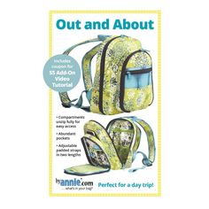 PRICES MAY VARY. Carry everything you need for a day trip in this handy knapsack See more in product description. Backpack Pattern Sewing, Backpack Sewing, Emmaline Bags, Sew Bags, Circle Template, Bags To Make, Backpack Pattern, Patterned Backpack, Bags And Totes