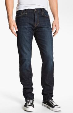 AG Jeans 'Graduate' Tailored Fit Jeans (Robinson) available at #Nordstrom Straight Leg Baggy Jeans, Jean Crafts, Vintage Details, Ag Jeans, Classic Jeans, Baggy Jeans, Fit Jeans, Jeans Fit, Straight Leg