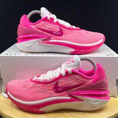 Nike Air Zoom G.T. Cut 2 'Hyper Pink' Shoes Fq8706-604 Women's Size 6 /Men's 4.5 >Brand New Never Worn And In Amazing Condition, Comes With Replacement Box! (Missing Lid) No Rips/Tears/Stains Anywhere On The Shoes. If You Have Any Questions Please Message Me And I’ll Get Back To You As Quickly As Possible. Same Day Shipping >If You Like This Pair Of Shoes You May Like Some Of My Other Pairs As Well, I Have Over 1,000 Pairs To Choose From I Give Discounts On All Bundles Dynamic Pink High-top Running Shoes, Sporty Pink Fade-resistant Sneakers, Dynamic Pink High-top Sneakers, Light Sports Pink Fade-resistant Sneakers, Pink Fade-resistant Sneakers For Light Sports, Pink Lace-up Basketball Shoes For Training, Nike Pink Basketball Shoes For Light Sports, Pink High-top Fade-resistant Basketball Shoes, High-top Fade-resistant Pink Basketball Shoes