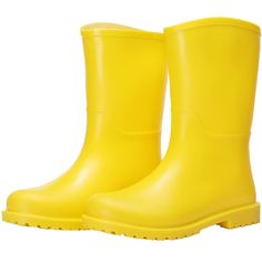 PRICES MAY VARY. 100% WATERPROOF formed in one piece womens rain boots mid calf Completely waterproof Comfortable lining Cotton lining & Removable insole keep your feet dry, clean and comfortable for all days. VERSATILE STYLISH Wearing light garden rain boots, you can walk comfortably on rainy days, wash cars, camp, work on farms, and hike. DURABLE RUBBER SOLE Non-slip soles allow you to walk safely on muddy roads Choosing a freshman size， will bring you a better wearing experience Choosing a fr Honk Jr, Coraline Costume, Yellow Rain Boots, Walk Safe, Boots Mid Calf, Garden Boots, Halloween Wallpaper Cute, Garden Shoes, Light Garden