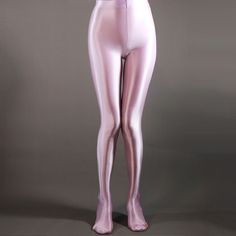 Women's Shiny Satin Sport Stockings – skyjackerz Pink Stretch Thigh-high Stockings, Fitted Pink Footless Tights, Fitted Footless Pink Tights, Pink Fitted Thigh-high Legwear, Pink Stretch Thigh High Legwear, High Stretch Solid Color Tights For Spring, Pink Stretch Thigh-high Legwear, High Stretch Solid Tights For Spring, Pink Stretch Footless Legwear