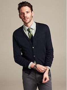 Tipped Elbow Patch Cardigan - Preppy Navy - #BananaRepublic Formal Fall Button-up Cardigan, Business Casual Buttoned Sweater For Fall, Fall Business Casual Sweater With Buttons, Classic Button-up Sweater For Formal Occasions, Classic Formal Button-up Sweater, Formal Classic Button-up Sweater, Formal Fall Sweater With Buttons, Formal V-neck Cardigan For Fall, Formal Fall V-neck Cardigan