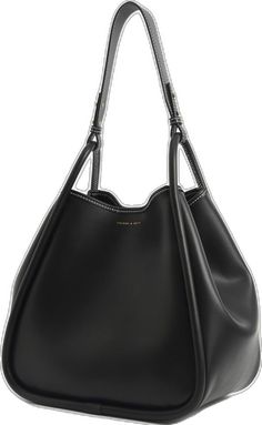 Elegant Black Hobo Bag For Errands, Sleek Large Capacity Shoulder Bag For Shopping, Sleek Black Hobo Bag For Everyday, Trendy Black Hobo Bag For Work, Chic Black Hobo Bag For Errands, Black Sleek Hobo Bag For Everyday Use, Chic Black Bucket Bag For Errands, Sleek Black Shopping Bag, Minimalist Shoulder Bag With Handle Drop For Shopping