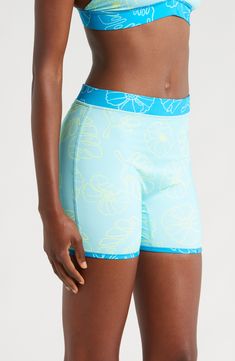 A reversible design doubles your styling opportunities in these effortless swim shorts made with built-in sun protection and a stretchy, stay-put fit. Elastic waist UPF 50+ sun protection 80% recycled polyester, 20% spandex Machine wash, tumble dry Imported Green Athleisure Shorts For Poolside, Functional Swimwear With Built-in Shorts For Swimming, Functional Stretch Athletic Shorts For Beach, Functional Shorts For Beach, Sporty Fitted Shorts With Upf 50+, Green Nylon Swimwear With Built-in Shorts, Sporty Swim Skirt With Upf 50+ For Swimming, Compression Swim Trunks With Built-in Shorts, Green Swimming Activewear