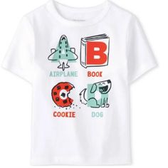 Brand New With Tags - 6-9m Baby Shirt. New In Original Packaging. Airplane, Book, Cookie, Dog Graphic. Smoke Free Home. White Cartoon Print Shirt For Playtime, White Graphic Tee For Playtime, White Character Print Tops For Playtime, White Tops With Character Print For Playtime, Playful White Shirt For Playtime, Heart Tee Shirt, Prints Ideas, Toddler Boy Tops, Nursing Fashion