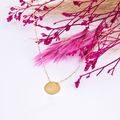 "✅ TRENDY DESIGN - Simple and Minimalist Round/Circle shaped Pendant with best quality Chain. ✅ 14K REAL GOLD - Comes with Gold Certificate. Guaranteed 14k Yellow Gold and \"14k\" or \"585k\" Stamped. NO gold plated. The product is made of %100 high quality 14k pure gold. ✅ CHAIN - Excellent quality and durable chain in Real 14k Gold. Cable chain lenght of necklace is 18 inc secured with spring ring clasp. ✅ A PERFECT GIFT - Comes in Free fine jewelry black gift box. This gold necklace make the 14k Gold Hammered Round Pendant Jewelry, Minimalist Engraved 14k Gold Filled Jewelry, Minimalist Gold-plated Engraved Jewelry, Minimalist Engraved Gold Plated Jewelry, Everyday Gold Plated Round Disc Necklace, Minimalist Recycled Gold Medallion Jewelry, Minimalist Engraved Gold-plated Jewelry, Everyday Round Disc Gold Plated Necklace, Delicate Yellow Gold Medallion Necklace