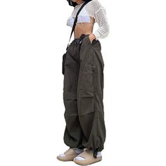 Elevate your fashion sense with these amazing baggy cargo pants and give your personality an enticing vibe. These loose hip-hop pants are elegantly made and are super-stylish as well. Premium materials are used in making and these are quite comfortable and durable as well. These pants are available in different color options, so choose your favorite one. Specifications: Fabric Type: Synthetic Care Instructions: Hand Wash Only Closure Type: Drawstring Rise Style: High Rise About this Item: Materi Baggy Harajuku Cotton Pants, Baggy Cotton Harajuku Style Pants, Baggy Cotton Harajuku Pants, Harajuku Style Baggy Wide Leg Pants, Baggy Wide Leg Harajuku Bottoms, Harajuku Style Baggy Wide Leg Bottoms, Summer Wide Leg Cargo Pants For Outdoor Activities, Baggy Wide Leg Hip Hop Harem Pants, Baggy Wide Leg Harem Pants Hip Hop Style