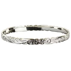 Solid 925 Sterling Silver Queen Scroll Cut Out Edge BangleItem Number: B1052All weights and measurements are approximate and may vary slightly from listed information as below:Weight: 14.5-48 gramBand Width: 6mm, 8mm, 10mm, 12mmMaterial: 925 Sterling SilverThis beautiful bangle is made with 925 (92.5%) Sterling Silver which is the highest concentration of silver allowed in jewelry. Laser engravings are for the inside of the bangle ONLY. Once an item has been engraved it cannot be exchanged or re Classic Adjustable Hallmarked Bangle, Classic Sterling Silver Engraved Bangle, Classic Etched Bangle Bracelets, Classic Engraved Sterling Silver Bangle Bracelet, Classic Engraved Bangle Bracelets, Classic Etched Bangle Jewelry, Classic Etched Bangle Bracelet, Classic Engraved Sterling Silver Bangle, Classic Etched Bracelet Jewelry