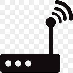 a black and white image of a wifi router on a checkered background