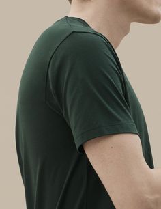 V Neck T Shirt | håndværk Classic Plain T-shirt With Relaxed Fit, Classic Short Sleeve T-shirt For Casual Gatherings, Classic Cotton T-shirt For Casual Gatherings, Classic Relaxed Fit Plain T-shirt, Basic Relaxed Fit Pima Cotton T-shirt, Classic Crew Neck T-shirt For Everyday, Classic Fitted Green T-shirt, Classic Everyday T-shirt, Classic Solid Color Everyday Top