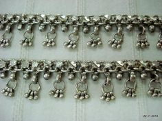 "Vintage Antique tribal old silver ANKLET feet bracelet pair from Rajasthan India. Worn by tribal people of Rajasthan India. good flexible, Great piece for tribal style belly dance or ethnic jewellery collector. Note - If you combine both anklet you can use as a necklace. Length - 27.9 cm(11\") we can adjust the length. width include bells - 1.8 cm(0.7\") weight for pair- 88 grams material - Silver & original old worn pair." Silver Bohemian Anklets For Festivals, Bohemian Silver Anklets For Festivals, Metal Anklets With Silver Beads For Festivals, Traditional Silver Toe Ring Anklets, Traditional Anklets With Oxidized Finish For Festival, Festival Anklets With Silver Beads, Silver Toe Ring Anklets For Festivals, Festival Metal Anklets With Tilla Detail, Metal Toe Ring Anklet For Festival