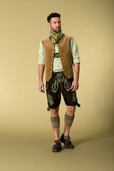 Mens Lederhosen, Romanian Clothing, Outfit Herren, German Costume, Kitenge Designs, Dress Smart