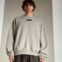 Brand New Not A Flaw! Long Sleeve Ribbed Trimming Side Hand Pockets Sweatshirt! Relaxed Fit, Oversized Fit. 80% Cotton,20%Polyester Heavyweight Fleece! Size Is Small But, Is Big! Rubber Brand Labels On It! Perfect! No Hood! Gray Relaxed Fit Athleisure Sweater, Gray Oversized Athleisure Sweater, Oversized Gray Athleisure Sweater, Oversized Gray Sweater In Athleisure Style, Gray Crew Neck Athleisure Sweater, Gray Crew Neck Sweater For Athleisure, Gray Crew Neck Sweater In Athleisure Style, Gray Athleisure Crew Neck Sweater, Oversized Gray Sporty Sweater