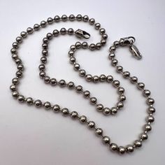 Exclusive Vintage Unesix Chain Necklace Balls Sterling Silver 925 Jewelry 22.1gr Old Jewelry, Fine Jewellery Necklace, 925 Jewelry, Not Satisfied, Silver 925, Jewelry Necklace Pendant, Silver Necklace, Chain Necklace, Fine Jewelry