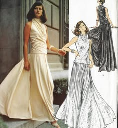 an image of a woman in a dress on the cover of a sewing pattern book