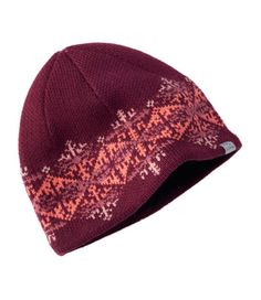 With fun patterns, great colors and warm construction, this attractive beanie matches our outerwear perfectly. Lining: 100% polyester lining. Body: 100% polylana polyester fiber. Handwash, dry flat. Lightweight design packs a lot of warmth. Imported. | Women's Boundless Beanie, Synthetic Alpaca Hat, Women's Headwear, Fun Patterns, Winter Hats Beanie, Hat Beanie, Mountain Cabin, Cold Weather Accessories, Ll Bean, Cool Patterns