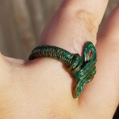 Green Copper Ring // Green Patina Ring // Woven Wire Ring // | Etsy Unique Green Toe Rings, Handmade Adjustable Green Emerald Ring, Earthy Green Wire Wrapped Jewelry, Adjustable Green Emerald Ring, Minimalist Adjustable Green Emerald Ring, Handmade Adjustable Emerald Promise Ring, Minimalist Adjustable Emerald Ring, Minimalist Handmade Green Ring, Green Wire Wrapped Copper Jewelry